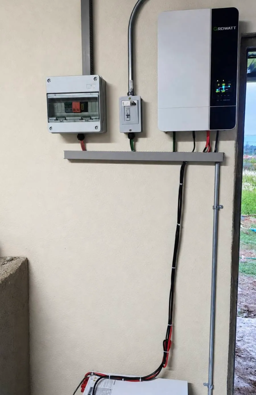 Equipos del sistema aislado instalados