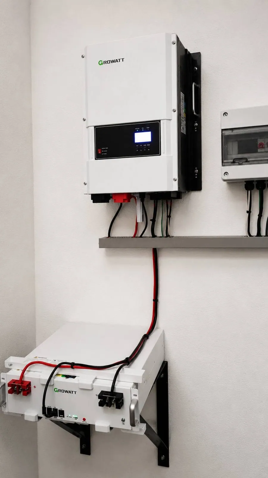 Inversor aislado con su batería para respaldo